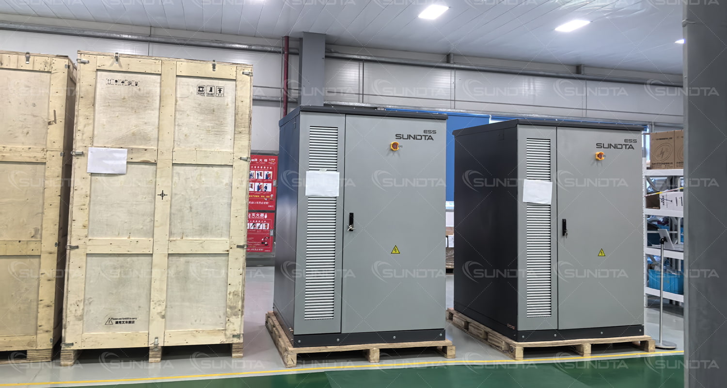 SUNDTA's Innovative 100kW/232kWh All-in-One Outdoor Energy Storage Cabinet Solution Successfully Completes Factory Testing