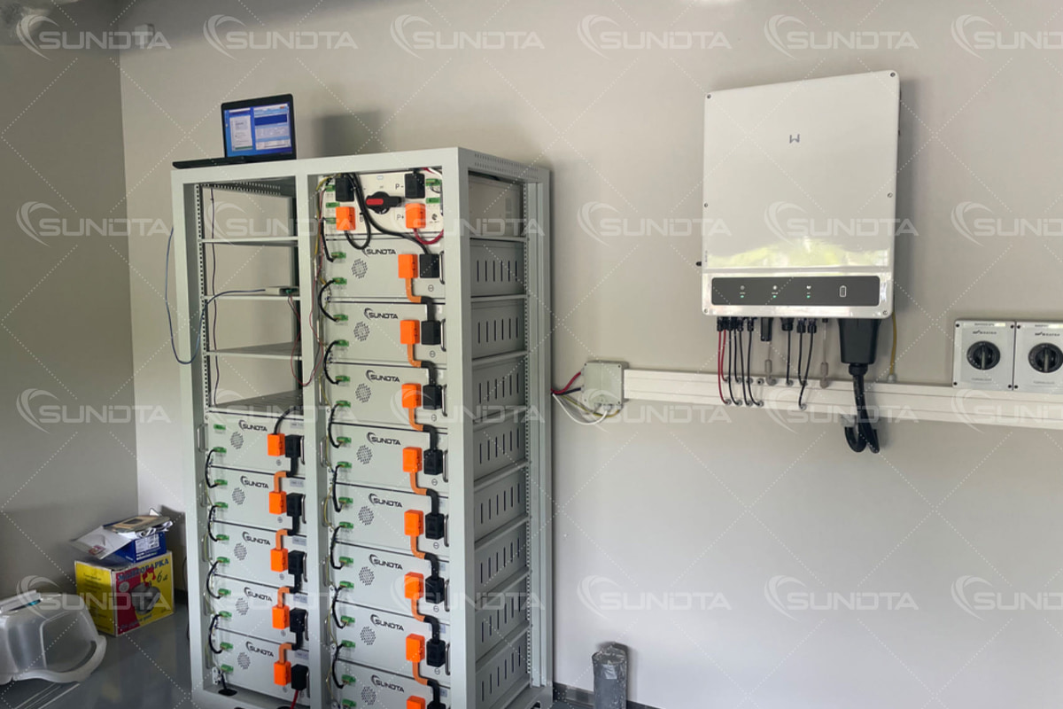 Estonian Customer Completes Installation of 30kw/65kwh Energy Storage System with SUNDTA High-Voltage Batteries